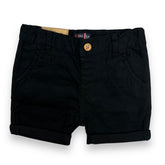 Black Cotton Shorts